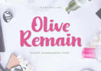 Olive Remain Font - Featured Image