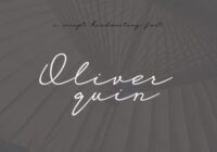 Oliver Quin Font - Featured Image
