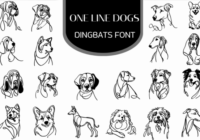 One Line Dogs Font - Featured Image
