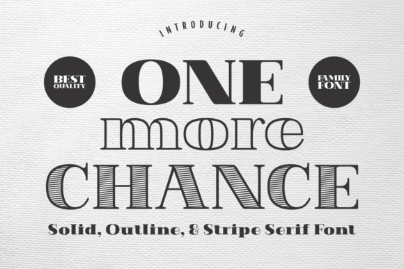 One More Chance Font - Featured Image