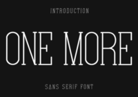One More Font - Featured Image