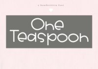 One Teaspoon Font - Featured Image