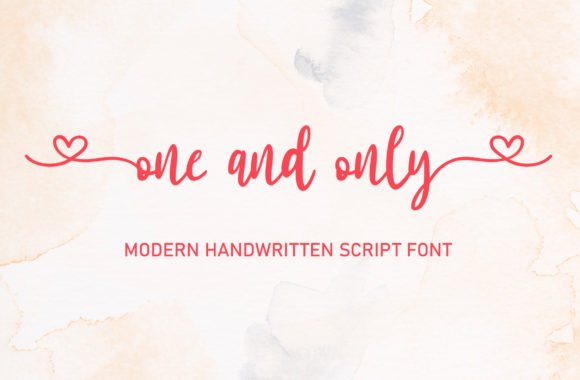 One and Only Font - Featured Image