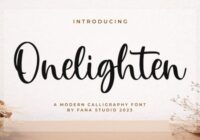 Onelighten Font - Featured Image