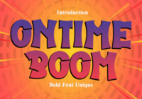 Ontime Boom Font - Featured Image