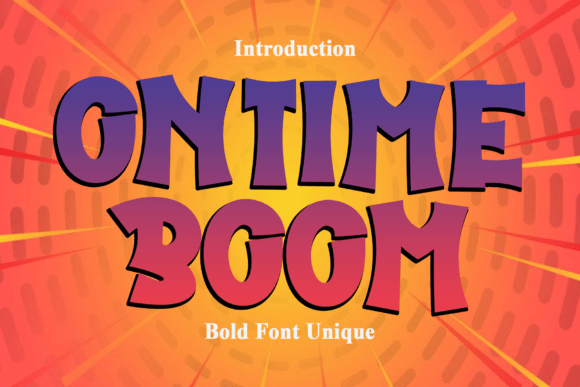 Ontime Boom Font - Featured Image