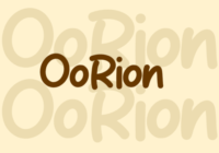 Oorion Font - Featured Image