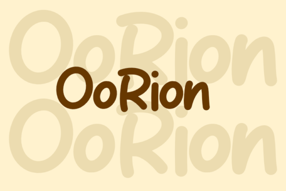 Oorion Font - Featured Image