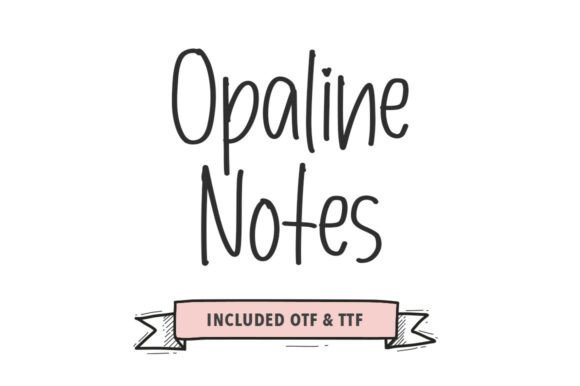 Opaline Notes Font - Featured Image