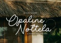 Opaline Nottela Font - Featured Image