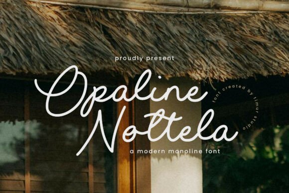 Opaline Nottela Font - Featured Image