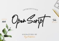 Open Script Font - Featured Image