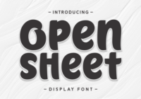Open Sheet Font - Featured Image