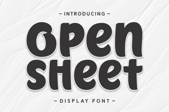 Open Sheet Font - Featured Image