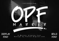 Opf Marker Font - Featured Image