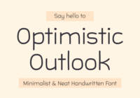 Optimistic Outlook Font - Featured Image