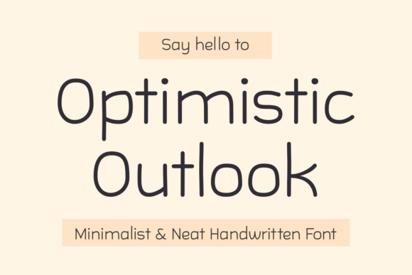 Optimistic Outlook Font - Featured Image