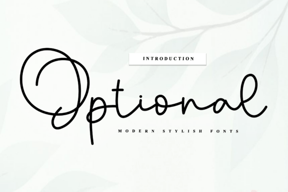 Optional Font - Featured Image