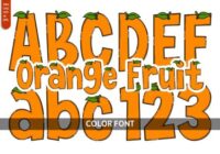 Orange Fruit Font - Featured Image