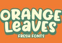 Orange Leaves Font - Featured Image