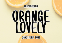 Orange Lovely Font - Featured Image