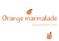 Orange Marmalade Font - Featured Image