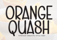 Orange Quash Font - Featured Image