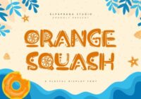 Orange Squash Font - Featured Image