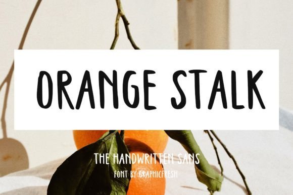 Orange Stalk Font - Featured Image