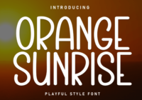 Orange Sunrise Font - Featured Image