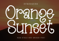 Orange Sunset Font - Featured Image