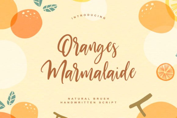 Oranges Marmalaide Font - Featured Image
