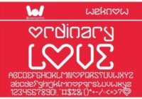 Ordinary Love Font - Featured Image