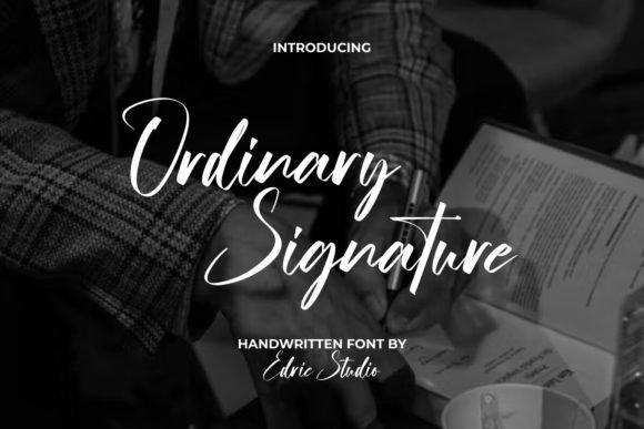 Ordinary Signature Font - Featured Image