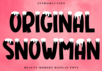 Original Snowman Font - Featured Image
