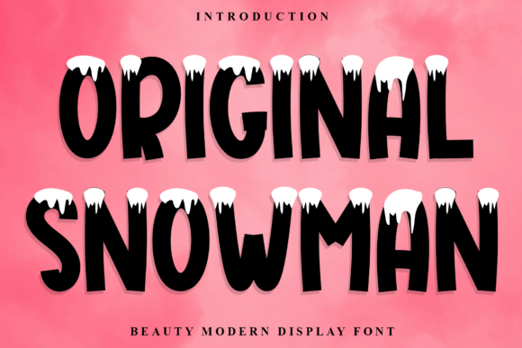 Original Snowman Font - Featured Image