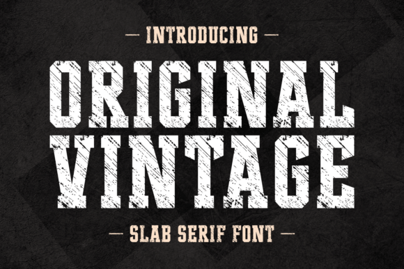 Original Vintage Font - Featured Image