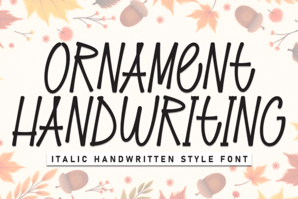 Ornament Handwriting Font - Featured Image