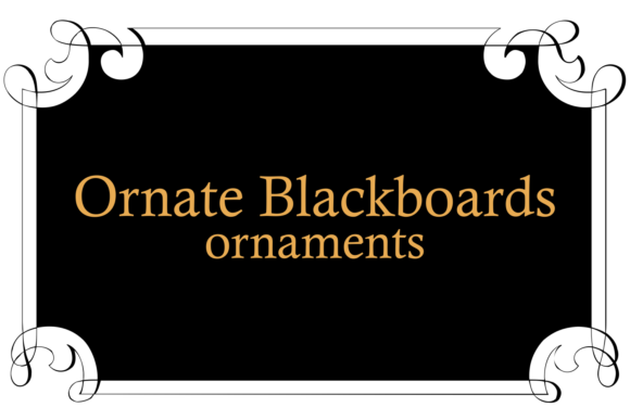 Ornate Blackboards Font - Featured Image