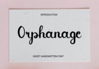 Orphanage Font - Featured Image