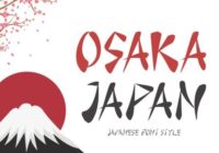 Osaka Japan Font - Featured Image