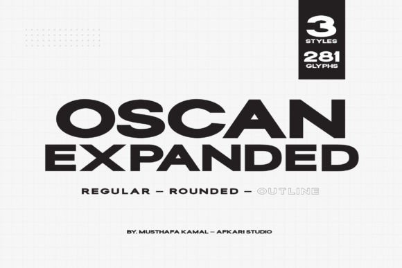 Oscan Expanded Font - Featured Image