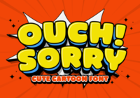 Ouch Sorry Font - Featured Image