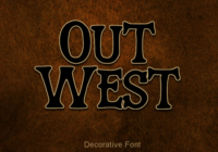 Out West Font Font - Featured Image