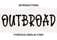 Outbroad Font - Featured Image