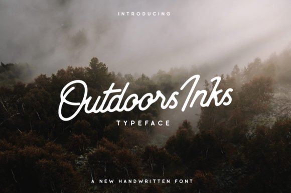 Outdoors Inks Font - Featured Image