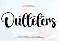 Outleters Font - Featured Image