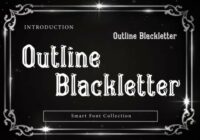 Outline Blackletter Font - Featured Image