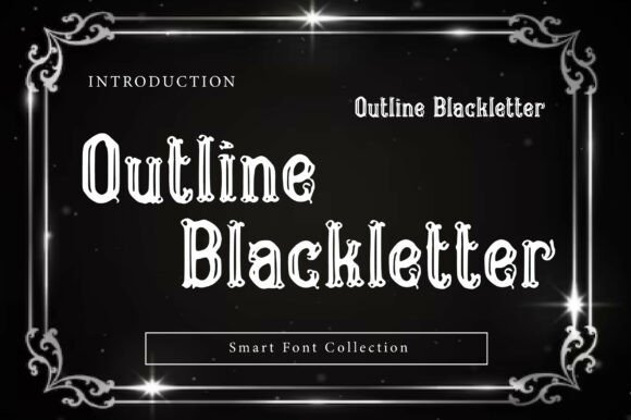 Outline Blackletter Font - Featured Image