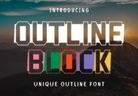 Outline Block Font - Featured Image
